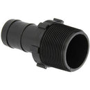 1-1/2 INCH MNPT X 1 INCH HOSE BARB  POLY