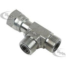 5/8 MALE OFS X 5/8 FEMALE OFS SWIVEL X 5/8 MALE OFS - SWIVEL NUT RUN TEE - STEEL