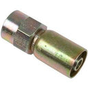 VARI-CRIMP SERIES - 3/8 INCH HOSE, WITH 3/8 X 18 THREAD SIZE, NPTF FEMALE STRAIGHT RIGID