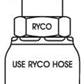 ORFS FEMALE WITH 13/16 INCH THREAD FOR 1/2 INCH HOSE