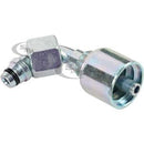 1/4 INCH HOSE X M14 METRIC L FEMALE ELBOW - 45 SWIVEL