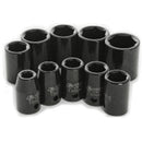 METRIC IMPACT SKT SET - 10PC - 1/2" DR