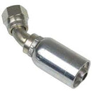 3/8 INCH HOSE X 9/16 INCH - 18 JIC FEMALE ELBOW - 45 SWIVEL