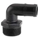 1-1/2 INCH X 1-1/4 INCH MNPT X HOSE BARB  POLY ELBOW - 90