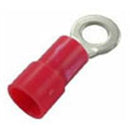 RING TERMINAL INSULATED RED 8AWG 1/4'' 4PK