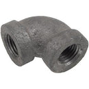 3/8 INCH X 3/8 INCH FNPT X FNPT BLACK IRON ELBOW - 90