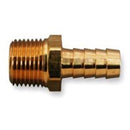 BRASS HOSE BARB 3/8” BARB X 1/2” MALE THREAD