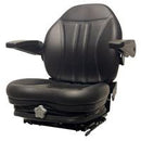 HIGH BACK SEAT WITH INTEGRATED SUSPENSION - BLACK VINYL