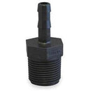 1/2 INCH MNPT X 3/8 INCH HOSE BARB  POLY