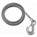 7/32 INCH X 25 FEET WINCH CABLE WITH HOOK