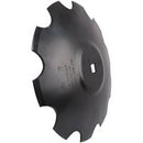 28 INCH X 8 MM NOTCHED CRIMP CENTER BLADE WITH 1-1/2 INCH SQUARE AXLE