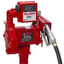 115 VOLT HEAVY DUTY AC FUEL TRANSFER PUMP WITH MANUAL NOZZLE AND METER - 20 GPM