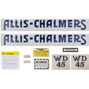 Decal Set for Allis Chalmers WD45 - Mylar, D0759 - Quality Farm Supply