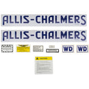 Decal Set for Allis Chalmers WD - Mylar, D1281 - Quality Farm Supply